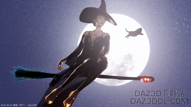 3D动画《巫女的喵》_DAZ3DDL