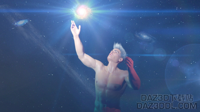 《银河之心》daz人物灯光+PS后期处理_DAZ3DDL