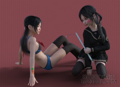 试了一下DAZ出图_DAZ3DDL