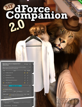 全新版 dForce Companion 2.0.2 （dForce 助手 2.0.2）_DAZ3DDL