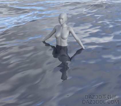 想问在DAZ里人的身体在水里水的周围怎么产生波纹的效果_DAZ3DDL