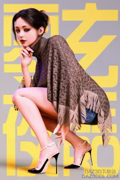 新作一张，2p附带之前的人像手部修复版（2p）_DAZ3DDL