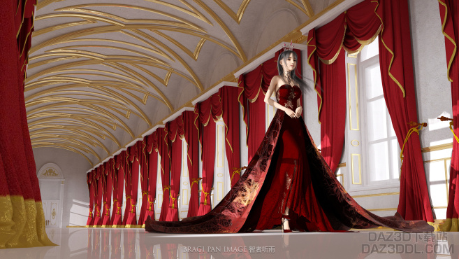【唯美系列】美丽的红衣公主殿下_DAZ3DDL