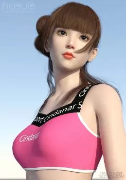 夏日阳光下的女孩_DAZ3DDL