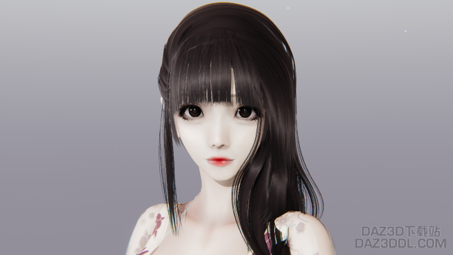 Character from HS2 by custom face skin_DAZ3DDL