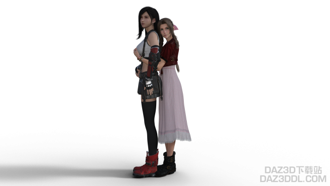 小手不太干净的areith & tifa（新人习作第二弹）_DAZ3DDL