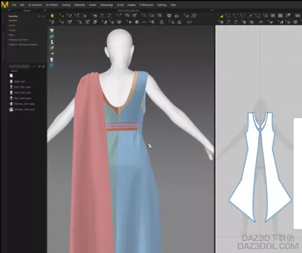 转载  机翻  DForce—Marvelous Designer To Daz 的流程_DAZ3DDL