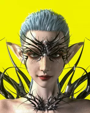 虚拟人物 ＋ 饰品  点点赞混点d币（原创）_DAZ3DDL