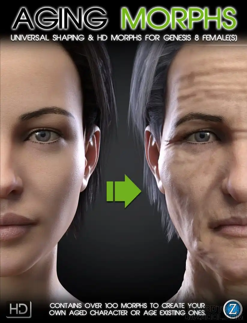 Daz Studio插件，用于改变年龄
