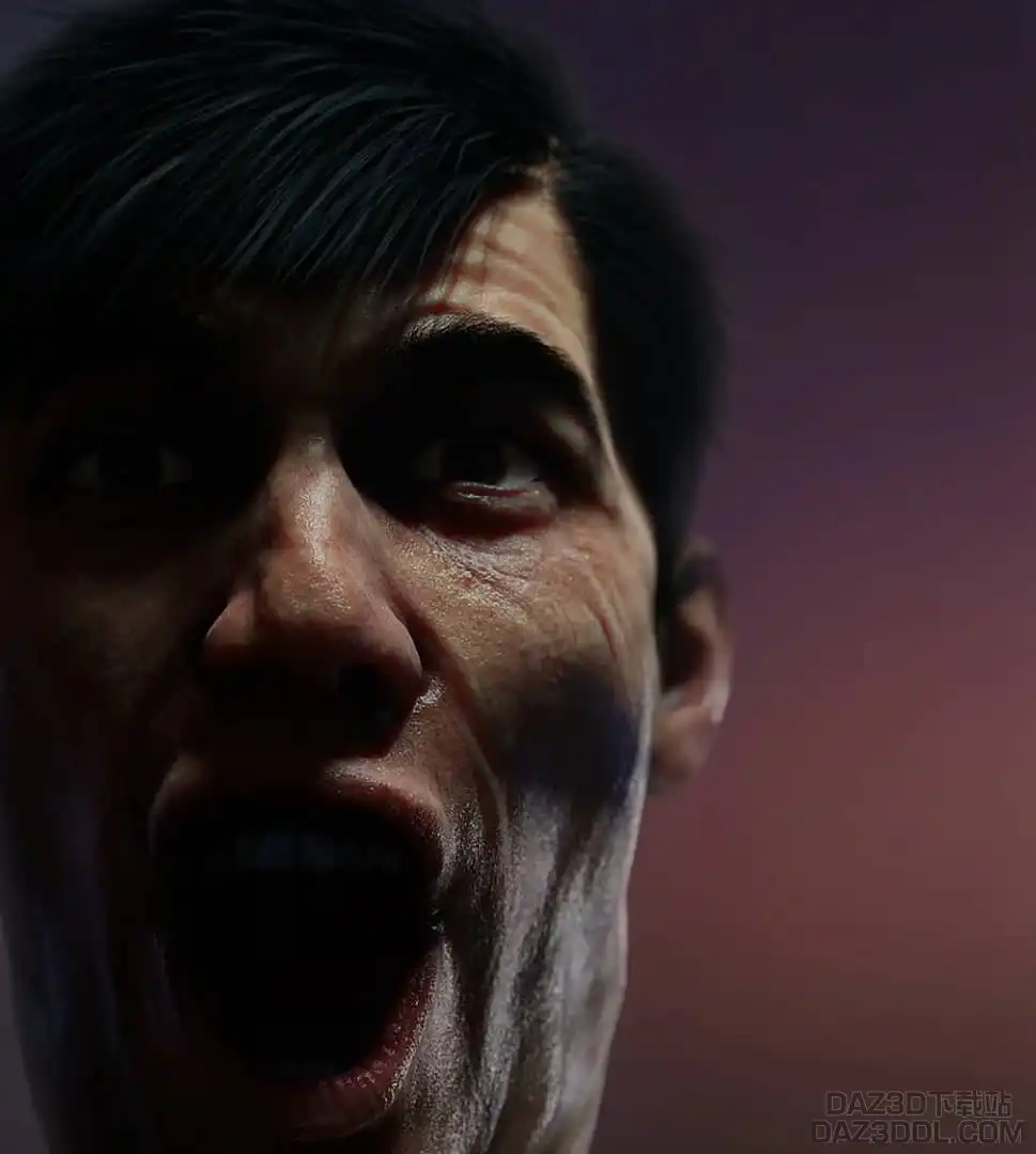 用于男性Genesis角色的Daz Studio面部表情