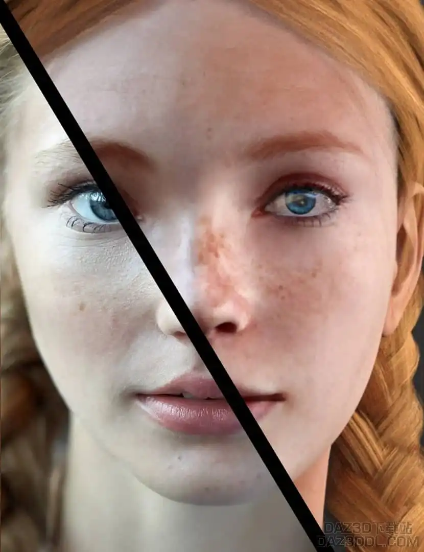 在Daz Studiousing Face Transfer中的2D到3D脸部