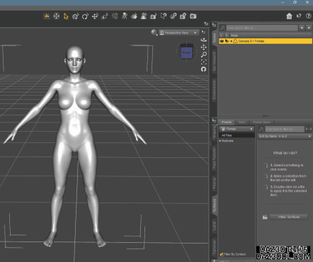 如何在 Blender 中制作和编辑 Daz Studio 服装_DAZ3DDL