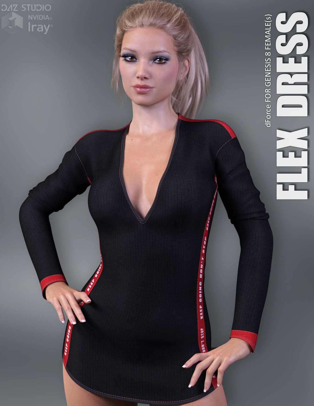 dForce Flex Dress for Genesis 8 female