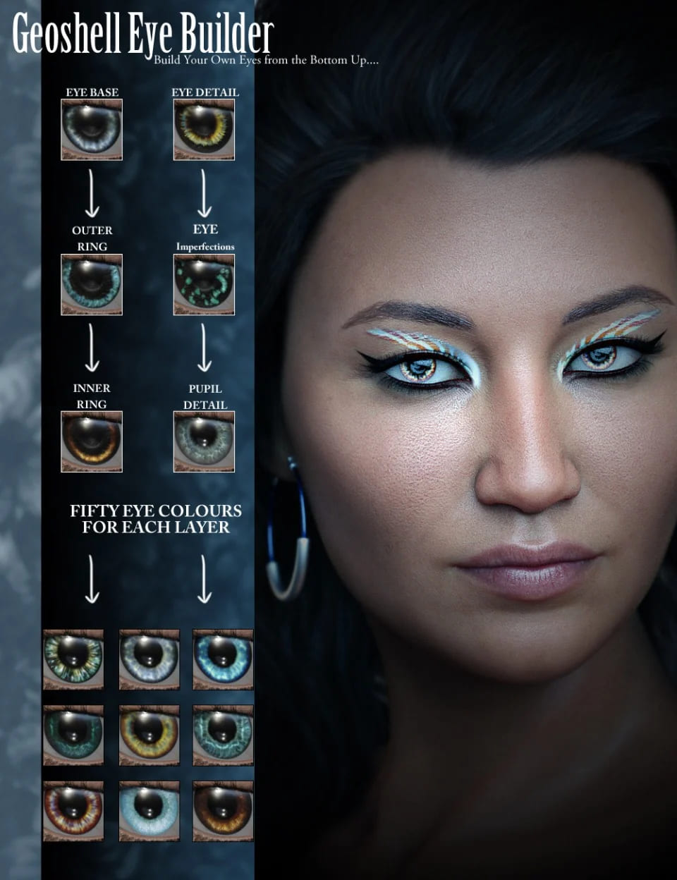 Geoshell Eye Builder for Genesis 8 Female