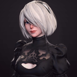 2B 代表创世记 8 和 8.1 女性 - 2B for Genesis 8 and 8.1 Female_DAZ3DDL