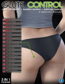 臀控制创世纪8女(s)商人资源 - Glute Control for Genesis 8 Female(s) Merchant Resource_DAZ3DDL