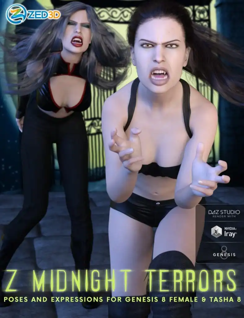 Z午夜恐怖的姿势和表情创世纪8女和塔莎8