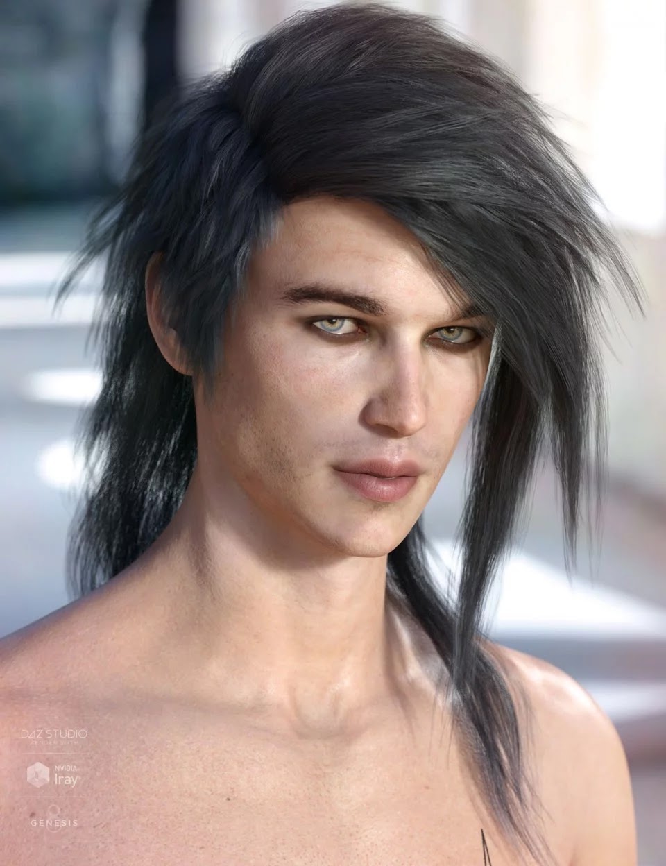 Bastien Hair for Genesis 3 &8男(年代)