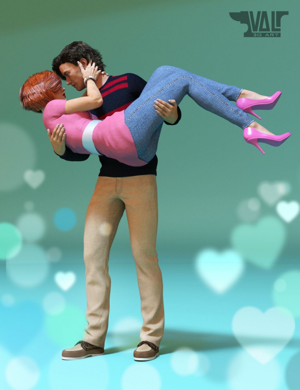 Honeymoon Poses For Genesis 3 Female And Male Daz3ddl 4514