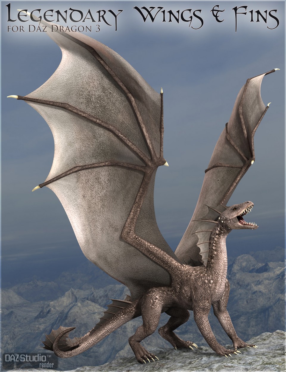 传奇的翅膀,DAZ Dragon 3的Fins HD