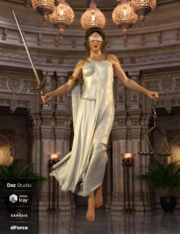 dForce Lady Justice Outfit for Genesis 8 Female(s)_DAZ3DDL