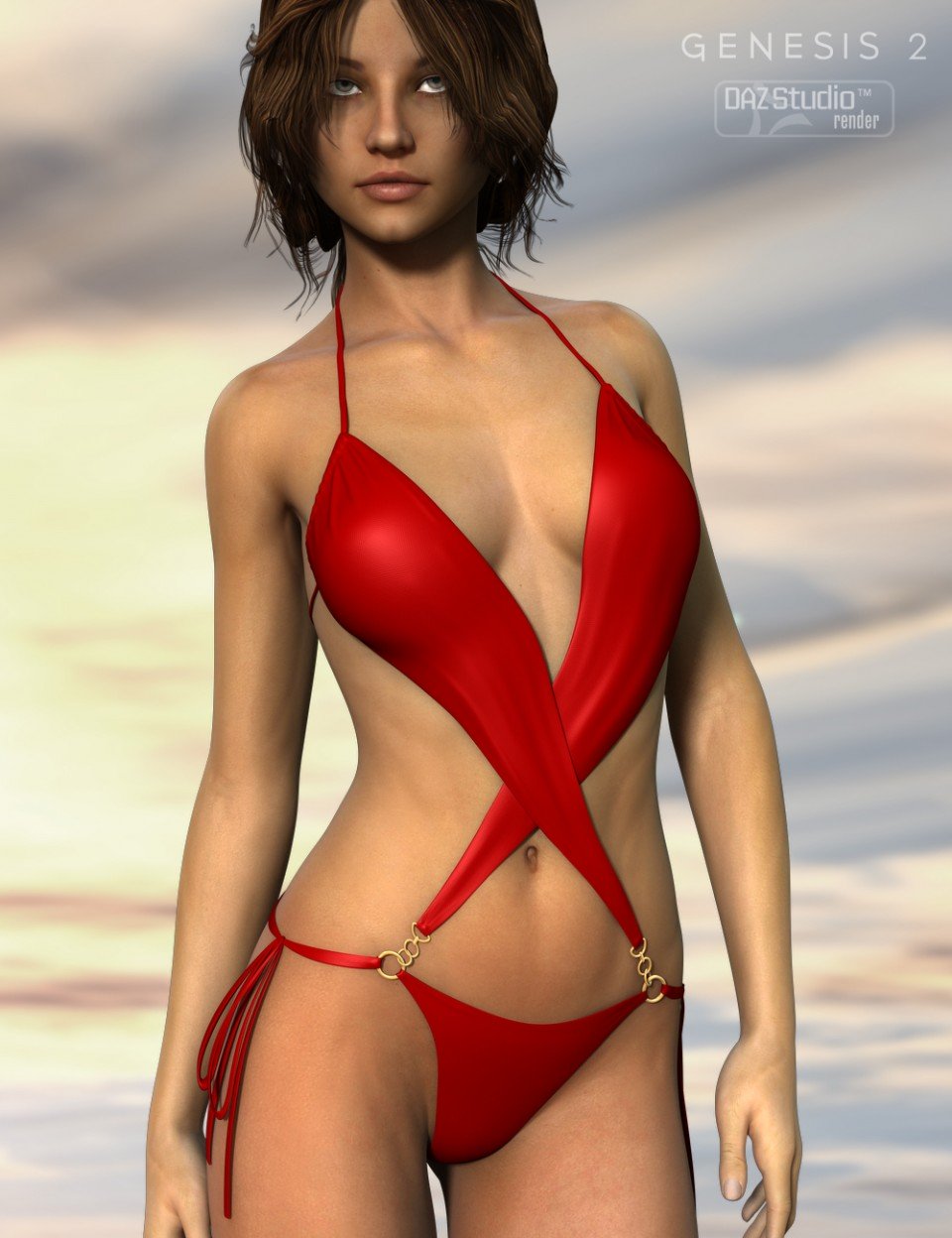 为Genesis 2的雌性(s) Cross Monokini