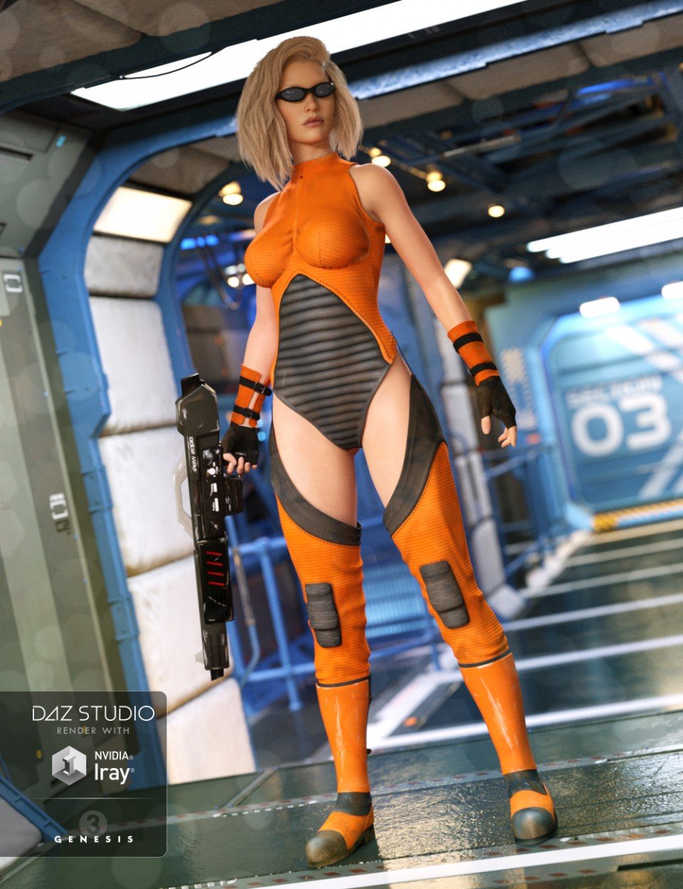 Mech Girl for Genesis 3