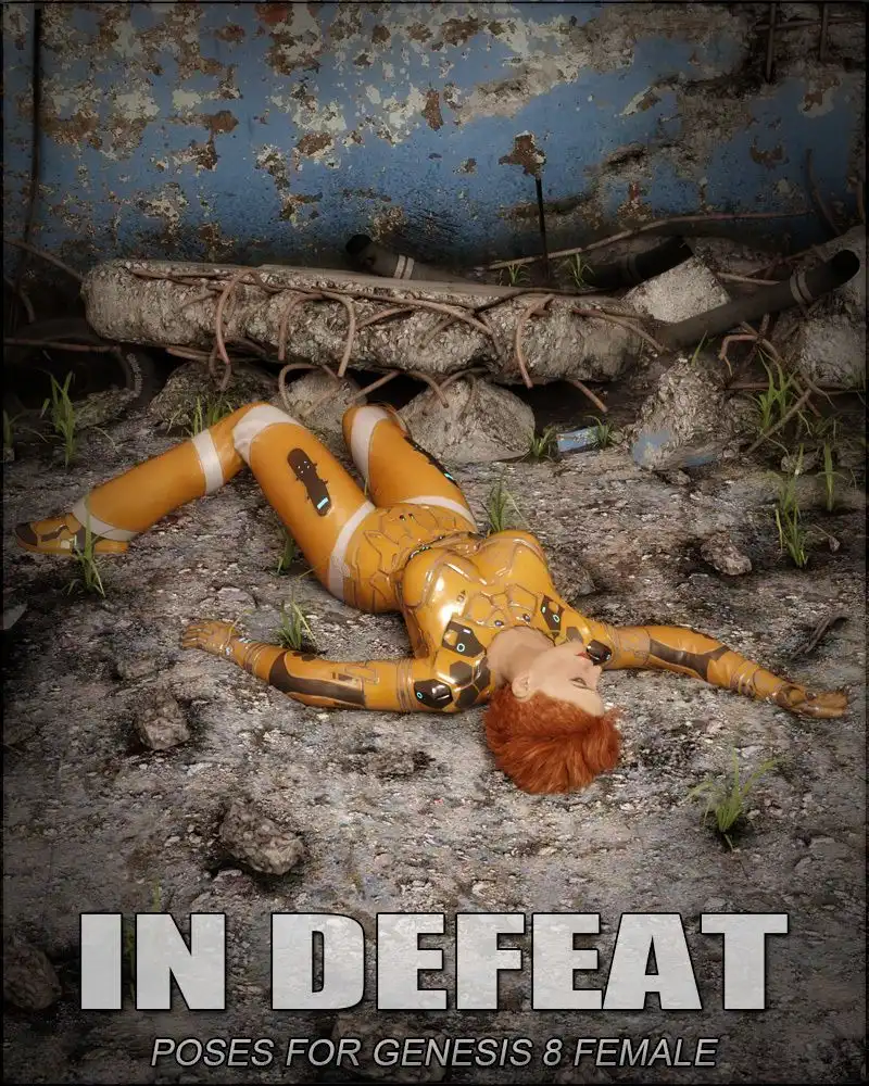 失败的G8F姿势 - In Defeat Poses for G8F_DAZ3D下载站