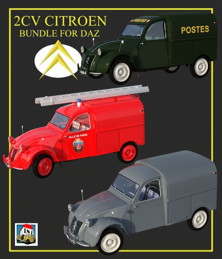 2CV FOURGONNETTES束为DAZ