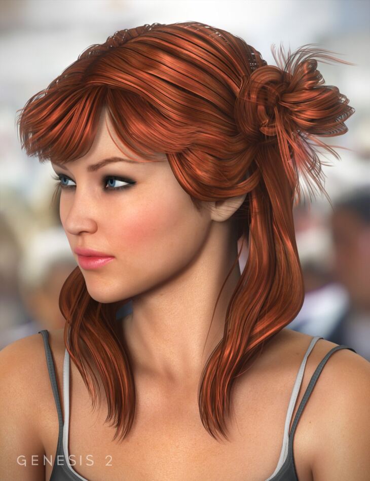 Innocent Hair For Genesis Females G2f And V4 Colors Daz3ddl 4068