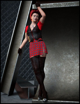 Rockabilly Outfit for Genesis 8 Female(s)