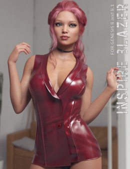 适用于 Genesis 8 和 8.1F 的 dForce Inspire Blazer - dForce Inspire Blazer for Genesis 8 and 8.1F_DAZ3DDL