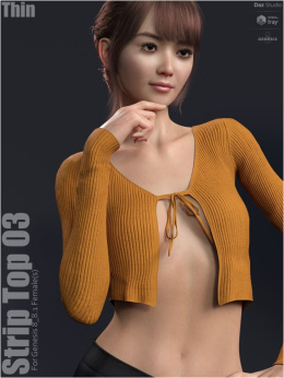 dForce 脱衣上衣 03 - dForce Strip Top 03_DAZ3DDL