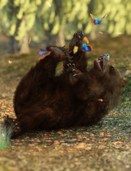 AM 棕熊的熊姿势 - Bearrific Poses for AM Brown Bear_DAZ3DDL