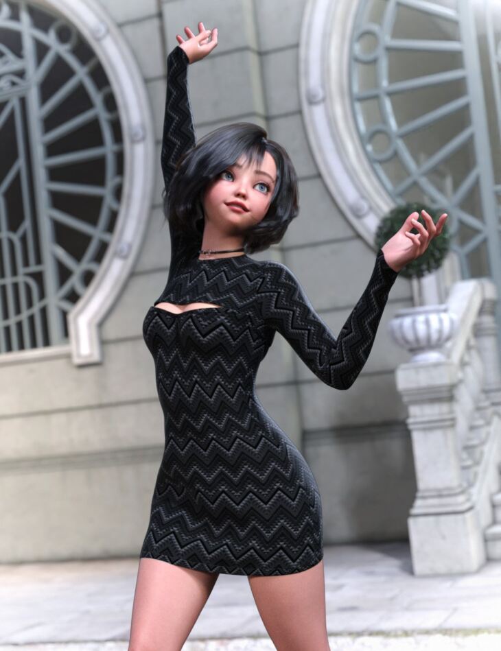 Crotchless Tights for Genesis 9 - Free Daz Content by platero3d