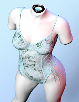 Genesis 9 的 X-Fashion 复古蕾丝连体衣 - X-Fashion Vintage Lace Bodysuit for Genesis 9_DAZ3DDL
