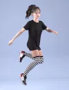 dForce HnC24 T-Shirt Dress Outfit for Genesis 9_DAZ3D下载站