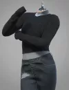 dForce KuJ Denim and Leather Jacket Set For Genesis 9_DAZ3D下载站