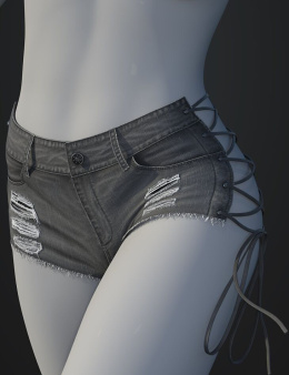 Dforce su Sexy Strappy牛仔裤的创世纪9、8.1和8位女性 - dForce SU Sexy Strappy Jeans for Genesis 9, 8.1, and 8 Female_DAZ3DDL
