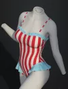 dForce SU Striped Swimsuit for Genesis 9, 8.1, and 8 Female_DAZ3D下载站